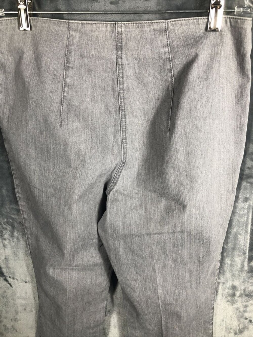Charter Club Womens Gray High-Waist Straight-Leg Dress Pants With Zip Pockets 16 - Picture 14 of 16